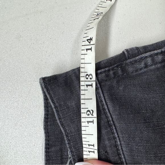 Madewell Black 10in High Rise Skinny Jeans Womens 25P Button Fly Casual Denim - Picture 12 of 12